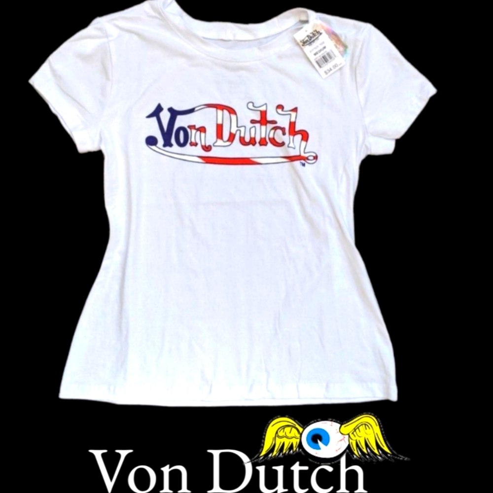 Vintage Von Dutch fitted ladies tee-shirt NWT